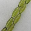 Glass Crystal Beads, Oval 12x40mm Hole:1mm, Sold by Bag