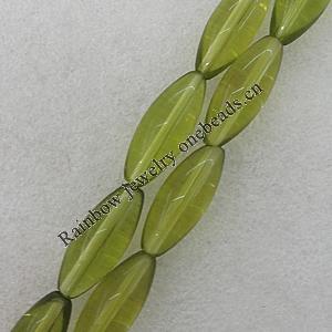 Glass Crystal Beads, Oval 12x40mm Hole:1mm, Sold by Bag