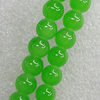 Imitate Gemstone Glass Beads Jade Dyed Beads, Round 10mm Hole:1.5mm, Sold Per 32-Inch Strand