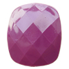 Solid Acrylic Beads, Faceted Rectangle 24x31x8mm Hole:2mm, Sold by Bag