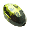 Painted (spray-paint ) Acrylic Beads,Faceted Oval, 20x12mm, Hole:Approx 2mm, Sold by Bag