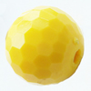Solid Acrylic Beads, Faceted Round 10mm Hole:2mm, Sold by Bag