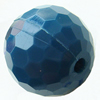Solid Acrylic Beads, Faceted Round 12mm Hole:2mm, Sold by Bag
