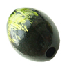 Painted (spray-paint ) Acrylic Beads, Oval, 20x12mm, Hole:Approx 1mm, Sold by Bag