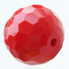 Solid Acrylic Beads, Faceted Round 20mm Hole:2mm, Sold by Bag