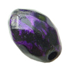 Painted (spray-paint ) Acrylic Beads,Faceted Oval, 10x16mm, Hole:Approx 2mm, Sold by Bagc