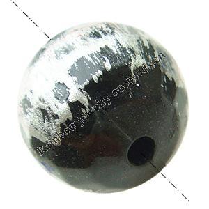 Painted (spray-paint ) Acrylic Beads,Faceted Round, 14mm, Hole:Approx 2mm, Sold by Bag