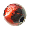 Painted (spray-paint ) Acrylic Beads, Round, 10mm, Hole:Approx 2mm, Sold by Bag