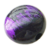 Painted (spray-paint ) Acrylic Beads, Flat round, 10x6mm, Hole:Approx 2mm, Sold by Bag