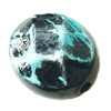 Painted (spray-paint ) Acrylic Beads,Faceted Oval, 8x10mm, Hole:Approx 2mm, Sold by Bag
