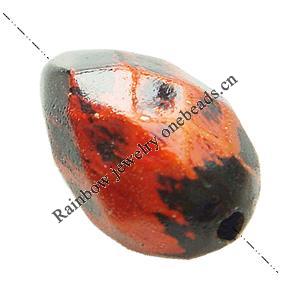 Painted (spray-paint ) Acrylic Beads, Teardrop, 9x15mm, Hole:Approx 2mm, Sold by Bag