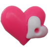 Resin Cabochons,No Hole Headwear & Costume Accessory, Heart, The other side is Flat 17x15mm,Sold by Bag