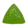 Resin Cabochons,No Hole Headwear & Costume Accessory, Triangle, The other side is Flat 14x15mm,Sold by Bag