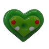 Resin Cabochons,No Hole Headwear & Costume Accessory, Heart, The other side is Flat 10x12mm,Sold by Bag