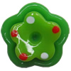 Resin Cabochons,No Hole Headwear & Costume Accessory, Flower, The other side is Flat 12x11mm,Sold by Bag