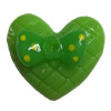 Resin Cabochons,No Hole Headwear & Costume Accessory, Heart, The other side is Flat 14x13mm,Sold by Bag