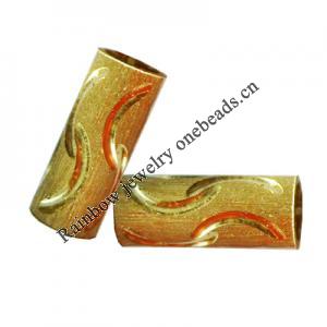 Brass Tubes, Pb-free, 16x6mm, Sold by Bag