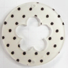 Acrylic Connectors, Flat Round, 35mm, Hole:1mm, Sold by Bag