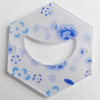 Inner Flower, Acrylic Connectors, 30x35mm, Hole:1mm, Sold by Bag