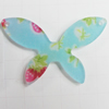Inner Flower  ,Acrylic Connectors, Butterfly, 40x26mm, Hole:1mm, Sold by Bag
