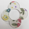 Inner Flower, Acrylic Connectors, Flower, 30mm, Hole:1mm, Sold by Bag