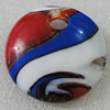 Lampwork Pendant, Flat Round 50mm Hole:10mm, Sold by PC