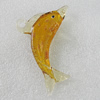 Lampwork Pendant, Dolphin 71x32mm Hole:5mm, Sold by PC