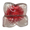 Spray-Painted Acrylic Beads, Flower 41mm Hole:2.5mm, Sold by Bag
