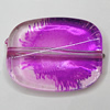 Spray-Painted Acrylic Beads, 27x22mm Hole:2mm, Sold by Bag