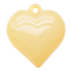Imitate Jade Acrylic Pendant, Heart, 27x25mm, Hole: Approx 2mm，Sold by Bag 