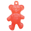 Imitate Jade Acrylic Pendant, Bear, 23x39mm, Hole: Approx 3mm，Sold by Bag 