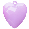 Imitate Jade Acrylic Pendant, Heart, 40x35mm, Hole: Approx 2mm，Sold by Bag 