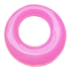 Imitate Jade Acrylic Pendant, Donut, 30mm, Hole: Approx 15mm，Sold by Bag 