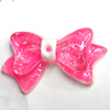 Resin Cabochons, No Hole Headwear & Costume Accessory, Bowknot, The other side is Flat 36x18mm, Sold by Bag