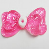 Resin Cabochons, No Hole Headwear & Costume Accessory, Bowknot, The other side is Flat 32x18mm, Sold by Bag