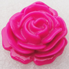 Resin Cabochons, NO Hole Headwear & Costume Accessory, Flower, About 32mm in diameter, Sold by Bag