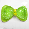 Resin Cabochons, No Hole Headwear & Costume Accessory, Bowknot, The other side is Flat 34x20mm, Sold by Bag