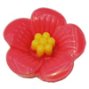 Resin Cabochons, NO Hole Headwear & Costume Accessory, Flower, About 32mm in diameter, Sold by Bag