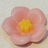 Resin Cabochons, NO Hole Headwear & Costume Accessory, Flower, About 25mm in diameter, Sold by Bag