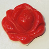 Resin Cabochons, NO Hole Headwear & Costume Accessory, Flower, About 26mm in diameter, Sold by Bag