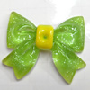 Resin Cabochons, No Hole Headwear & Costume Accessory, Bowknot, The other side is Flat 33x26mm, Sold by Bag