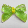 Resin Cabochons, No Hole Headwear & Costume Accessory, Bowknot, The other side is Flat 32x22mm, Sold by Bag