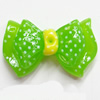 Resin Cabochons, No Hole Headwear & Costume Accessory, Bowknot, The other side is Flat 30x19mm, Sold by Bag
