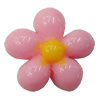 Resin Cabochons, NO Hole Headwear & Costume Accessory, Flower, About 14mm in diameter, Sold by Bag