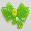 Resin Cabochons, No Hole Headwear & Costume Accessory, Bowknot, The other side is Flat 29x26mm, Sold by Bag
