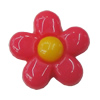 Resin Cabochons, NO Hole Headwear & Costume Accessory, Flower, About 13mm in diameter, Sold by Bag