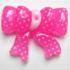 Resin Cabochons, No Hole Headwear & Costume Accessory, Bowknot, The other side is Flat 29x23mm, Sold by Bag