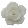 Resin Cabochons, NO Hole Headwear & Costume Accessory, Flower, About 15mm in diameter, Sold by Bag