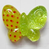 Resin Cabochons, No Hole Headwear & Costume Accessory, Butterfly, The other side is Flat 20x16mm, Sold by Bag