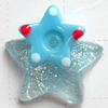 Resin Cabochons, No Hole Headwear & Costume Accessory, Star, The other side is Flat 12mm, Sold by Bag